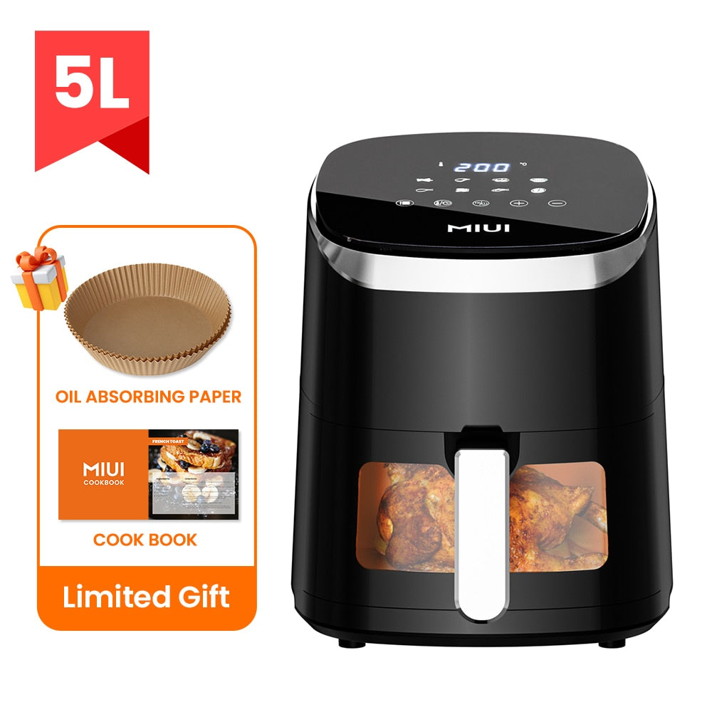 Xiaomi Mijia Smart Air Fryer Pro 4L Hot Oven Cooker with Viewable Window  Intelligent Timing OLED Screen Without Oil Deep Fryer