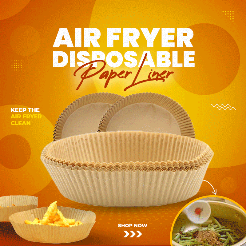 100PCS- Air Fryer Disposable Paper Non-Stick Airfryer Baking